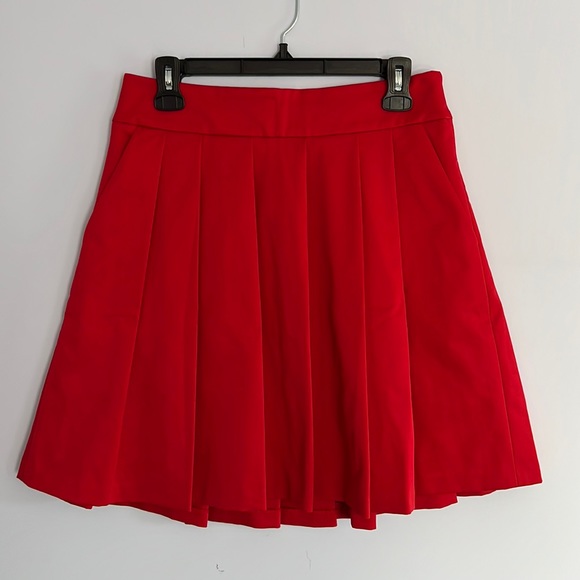 Ann Taylor red flare skirt - Picture 1 of 3
